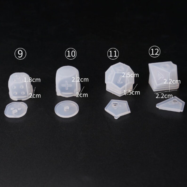 Polyhedral Dice Molds7Pcs/Set DnD Dice MoldDungeons and Etsy