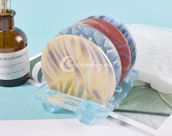 Water Ripple Coaster Mold-Wave Coaster Mold-Coaster Holder Mold-Coaster Resin Mold-Silicone Coaster Mold-Cup Mats Mold-Epoxy Resin Mold