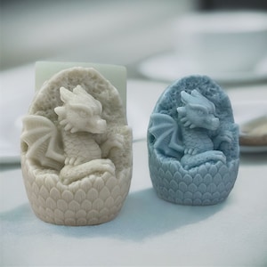 Dragon Egg Candle Silicone Mold-Dragon Baby Candle Mold-Easter Egg Candle Mold-Beeswax Candle Soap Mold-Cement Jesmonite Resin Art Mold