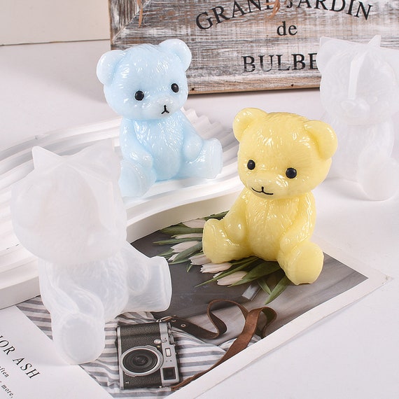 Cute Teddy Bear Silicone Mold-teddy Bear Resin Mold-teddy Bear Keychain  Mold-aroma Plaster Bear Mold-cartoon Bear Mold-epoxy Resin Mold 