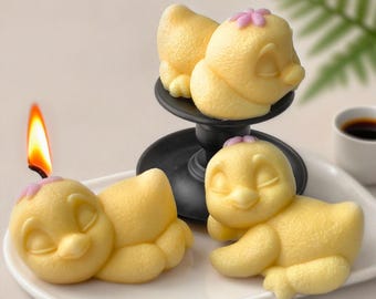 3 Styles Duck Fondant Silicone Mold-Duck Baby Candle Mold-Sleeping Duck Candle Mold-Chocolate Cake Decor Mold-DIY Aromatherapy Plaster Mold