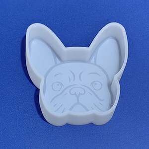 Wugebud 1 Pcs 3D French Bulldog Dog Head Silicone Mold DIY Baking