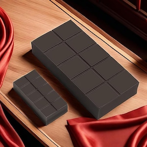 Chocolate Fondant Silicone Mold-Rectangle Chocolate Bar Mold-Geometric Chocolate Cake Mold-Chocolate Candle Mold-Soy Candle Beeswax Mold