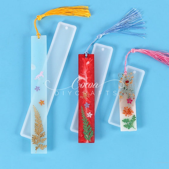 1pcs Silicone Bookmark Mold Animal DIY Mould Resin Bookmark Jewelry  Keychain DIY Craft Silicone Transparent Mold