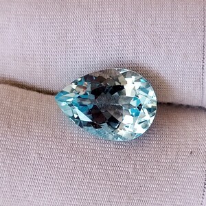 Size 9.5x14x6.5 AAA+ Great SkyBlue Topaz Cut Stone Sky Blue Topaz Loose Gemstone 6.80 Carats pear Shape Best For Jewellery