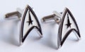 Star Trek Cufflinks Star Trek Gift Trekkie Gift Star Fleet Symbol Star Fleet Cufflinks Gift for Nerdy Boyfriend Gift for Star Trek Fan product logo