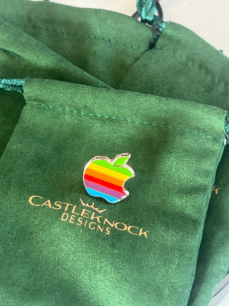 Apple Macintosh Suit Pin Vintage Tech Accessory Handcrafted Unique Gift ...