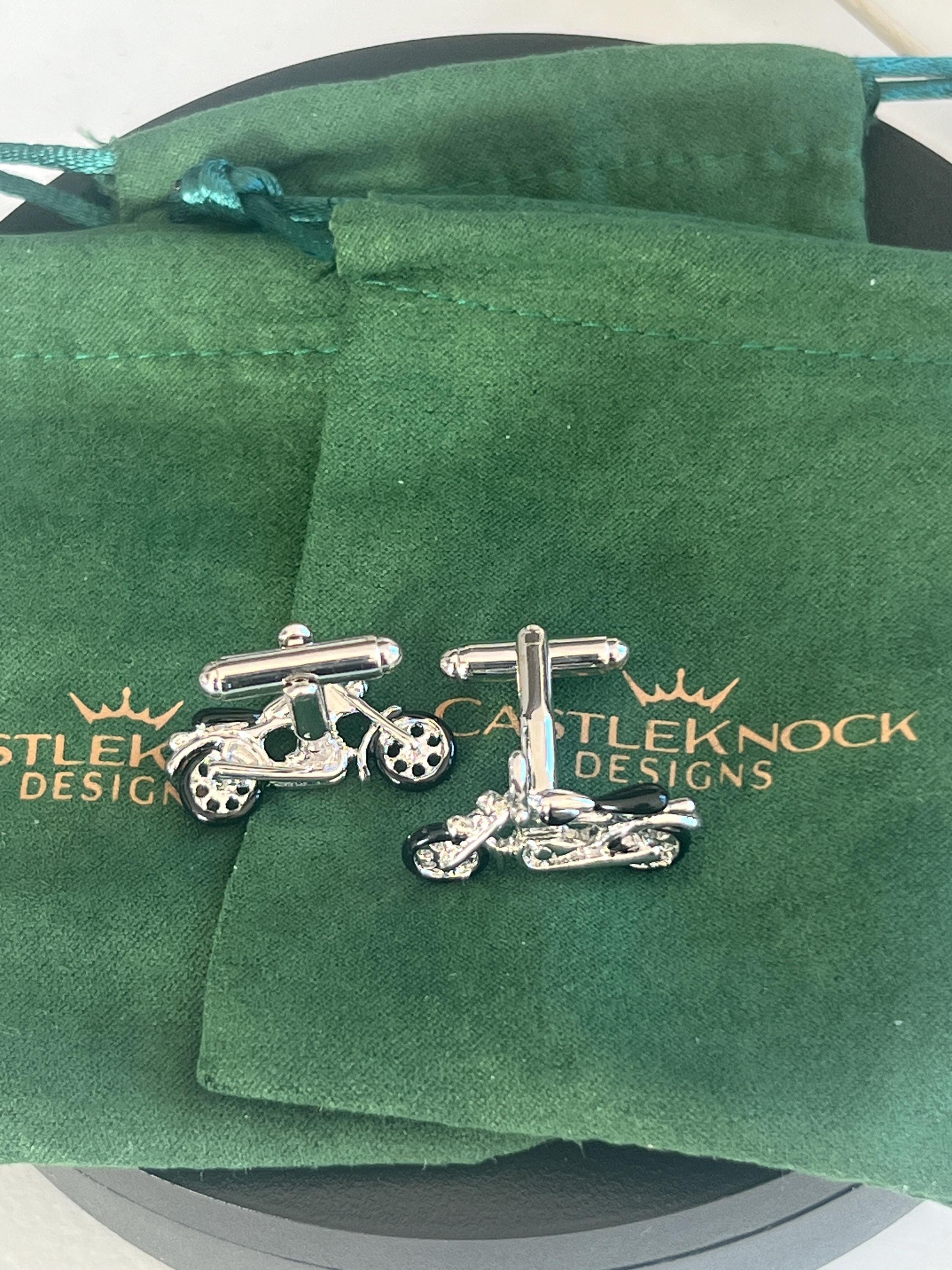 Style élégant Argenté Boutons De Manchette HONEY BEAR - Acier Inoxydable Brossé Argenté 18mm Pince A Cravate Homme