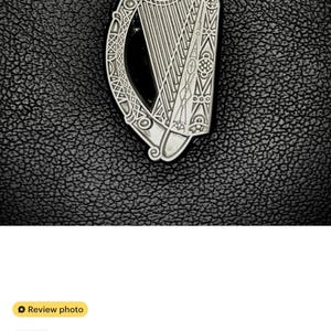 Irish Harp Suit Pin Silver Elegant Accessory for Every Occasion Handcrafted Irish Suit Pin Unique Irish Gift Ideal for Formal Events image 4