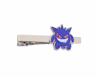 Gengar Tie Clip - Pokemon Groom Accessory - Subtle Gamer Detail, Wedding Attire, Groomsman Gift