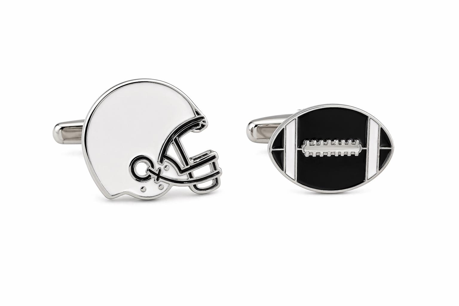 American Football Helmet Cufflinks Silver Tone Mens Sports Jewelry Gift for American  Football Fan - Etsy