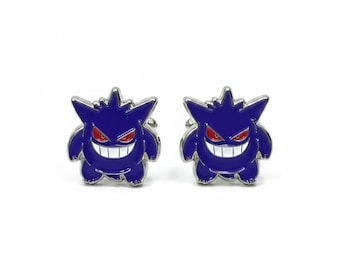 Gemelli ispirati a Gengar, accessori perfetti come regalo per i fan dei Pokemon, allenatori, matrimoni e occasioni speciali, design unico