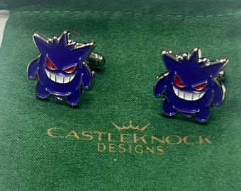 Gemelli ispirati a Gengar, accessori perfetti come regalo per i fan dei Pokemon, allenatori, matrimoni e occasioni speciali, design unico