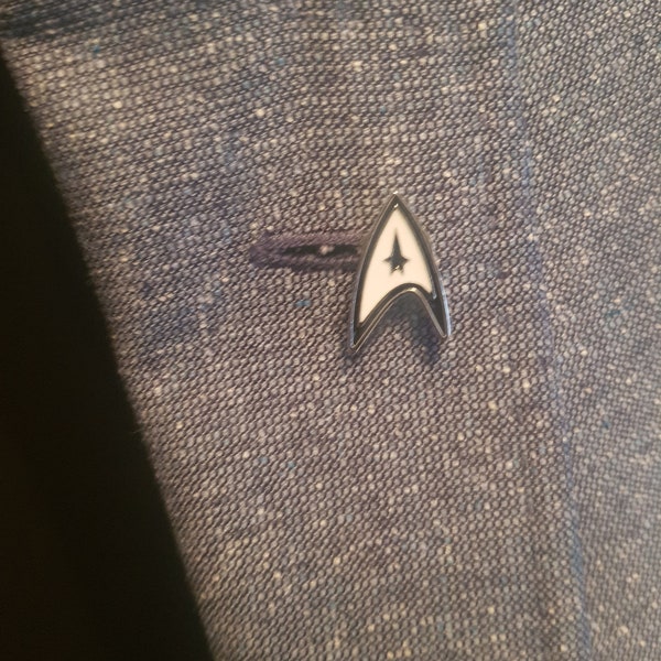 Star Trek Pin Lapel, Star Trek Suit Pin, Star Trek Gift, Trekkie Gift, Star Fleet Symbol, Gift for Nerdy Boyfriend, Gift for Star Trek Fan