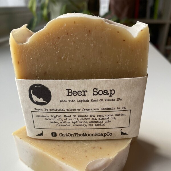 Beer Soap Dogfish Head 60 Minute IPA *vegan /  palm oil-free / no artificial fragrances or colors*