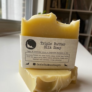 Triple Butter Silk Soap vegan / palm oil free / no artificial colors or fragrances image 2