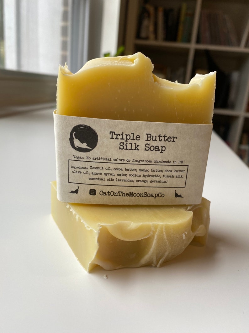 Triple Butter Silk Soap vegan / palm oil free / no artificial colors or fragrances image 2