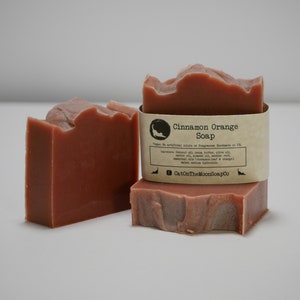 Cinnamon Orange Soap vegan / palm oil free / no artificial colors or fragrances image 1