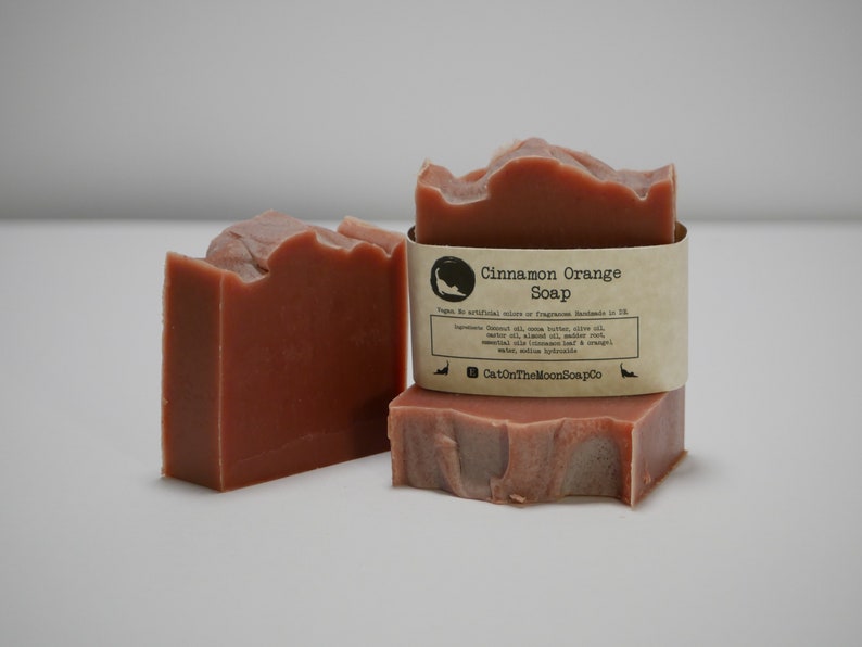 Cinnamon Orange Soap vegan / palm oil free / no artificial colors or fragrances image 1