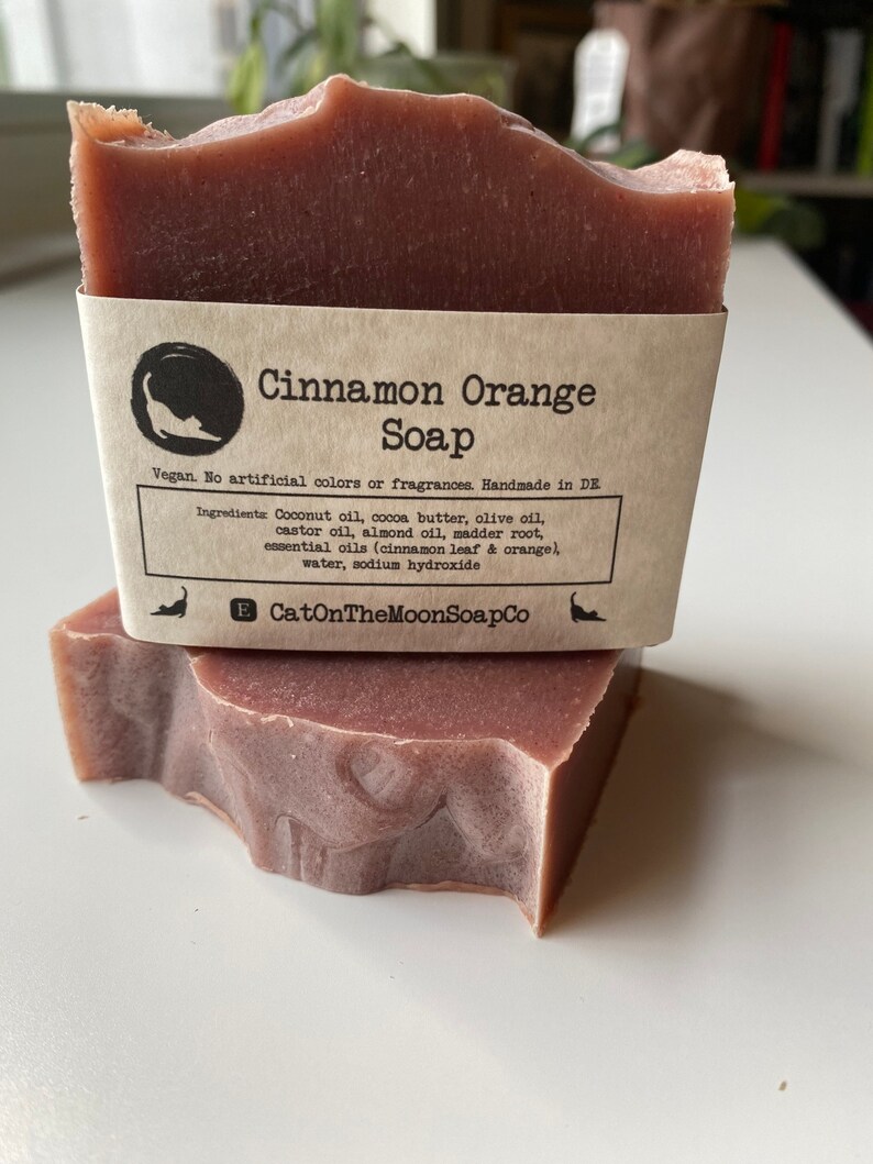 Cinnamon Orange Soap vegan / palm oil free / no artificial colors or fragrances image 3