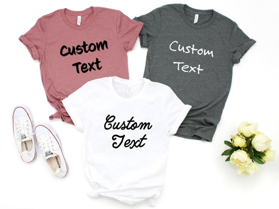 etsy custom tshirt