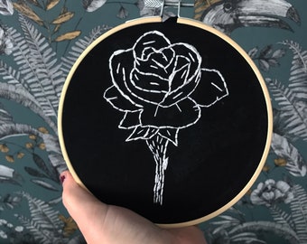 5” Rose Embroidery Hoop