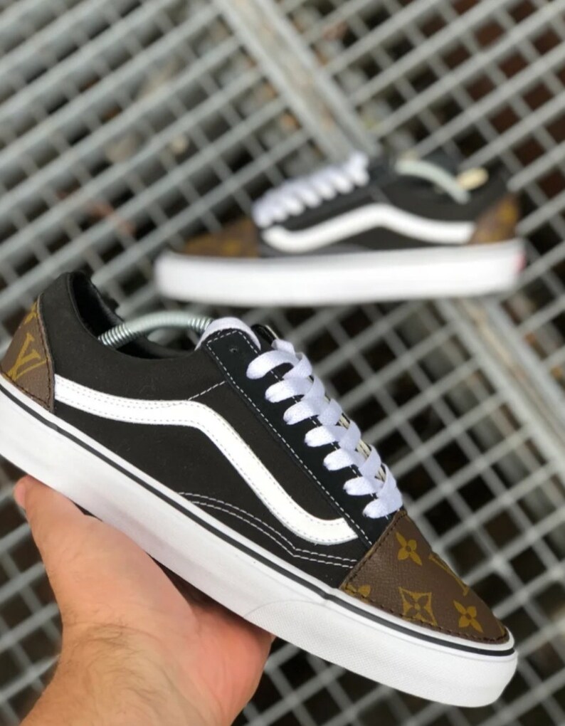 custom leather vans