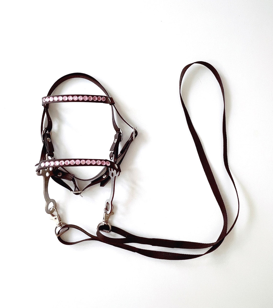 Hobby Horse Bridle With Hackamore Bit Less Bridle for a Etsy