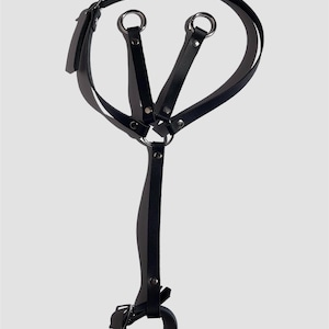 Hobby horse martingale, from 100% real leather (stick horse, hobbyhorse tack)