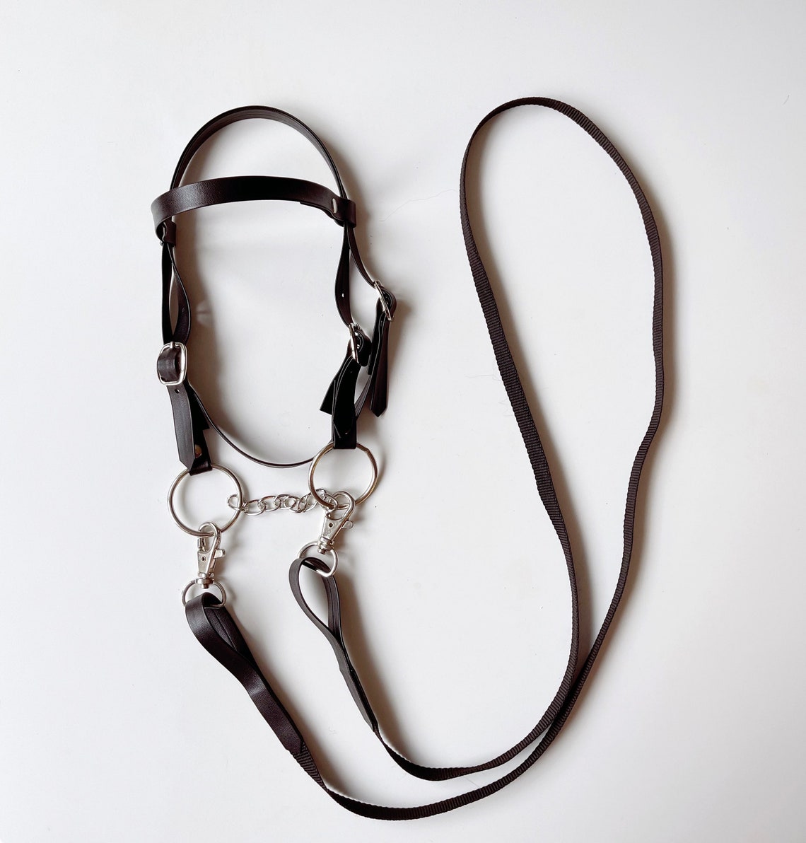 Leather bridle for a hobby horse bridle for a stick horse v Etsy