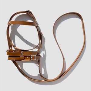 Hobby Horse English Bridle, from real leather (brown bridle for hobbyhorse, high quality stick horse tack, hobby horse zubehör) Comes in a l