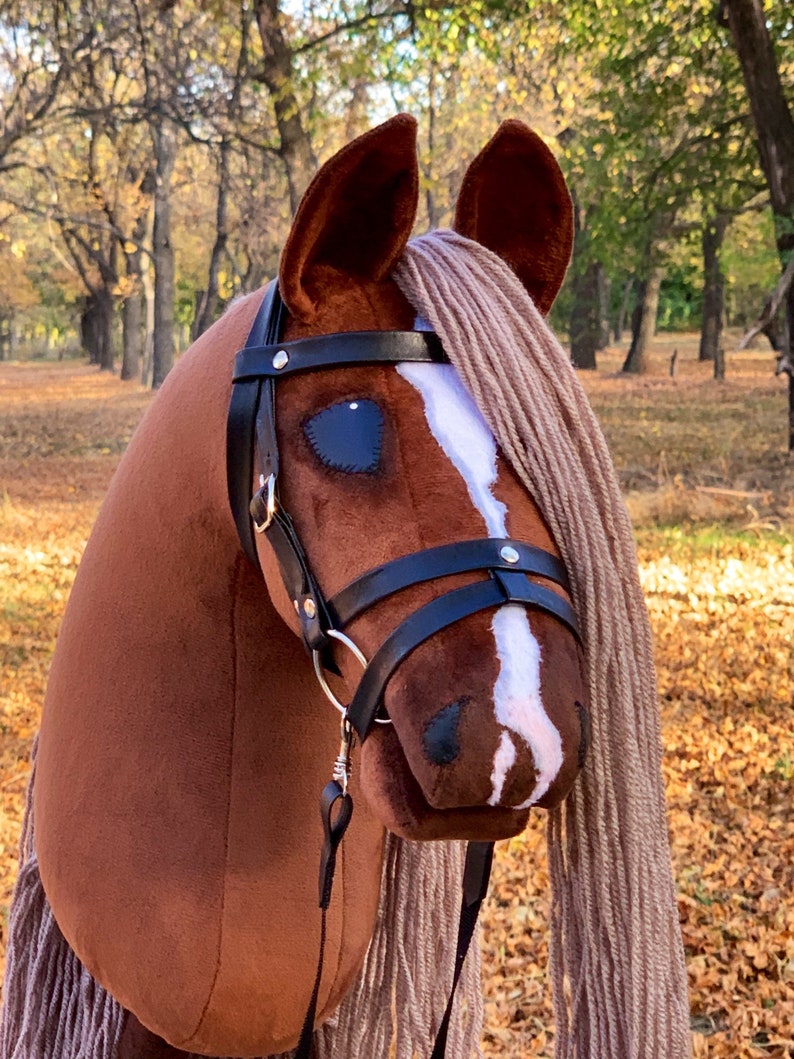 NEW Flaxen Liver Chestnut Hobby Horse With English Bridle. Etsy