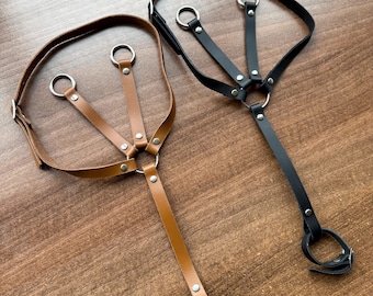 Hobby Horse Martingale from 100% real leather ( hobbyhorse martingale, high quality tack for stick horse). Available in different colors