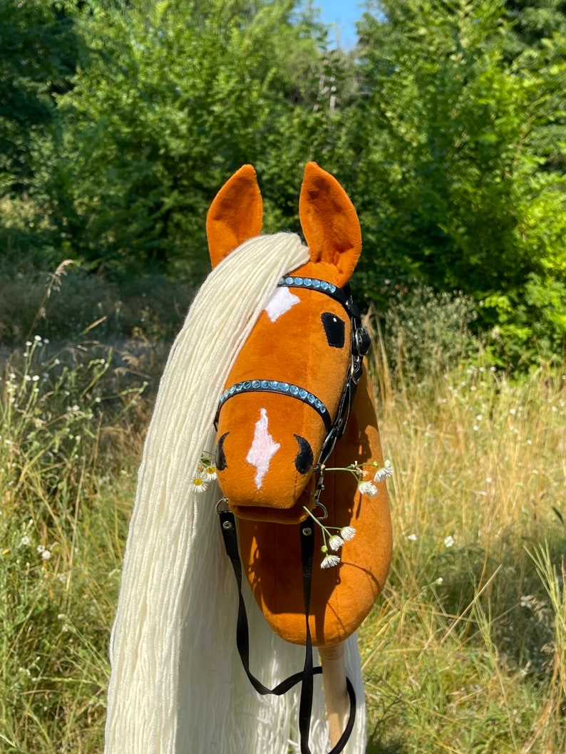 Palomino Hobby Horse With Bridle stick Horse/ Hobbyhorse / Etsy