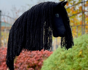 Friesian Hobby Horse (hobby horse with stick). Good present for children and teens
