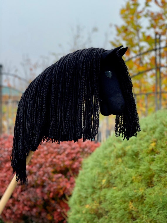 Buy Friesian Hobby Horse hobby Horse With Stick. Good Present Online in  India - Etsy