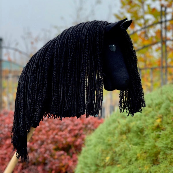 Friesian Hobby Horse (hobby horse with stick). Good present for children and teens