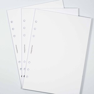 A5 Planner Refill | Plain Pages, 120gsm Luxury Paper | Printer Paper