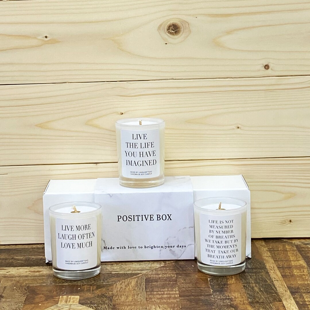 Soy Candles Gift Set No14 Scented Candles Boxed Gift Set Natural Candle