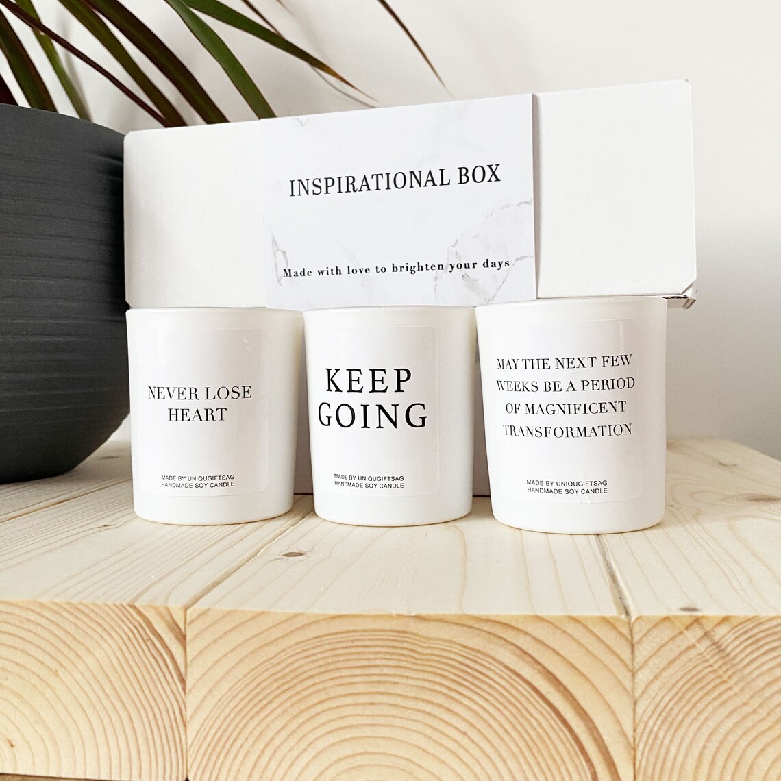 Soy Candles Gift Set No5 Scented Candles Boxed Gift Set Etsy UK