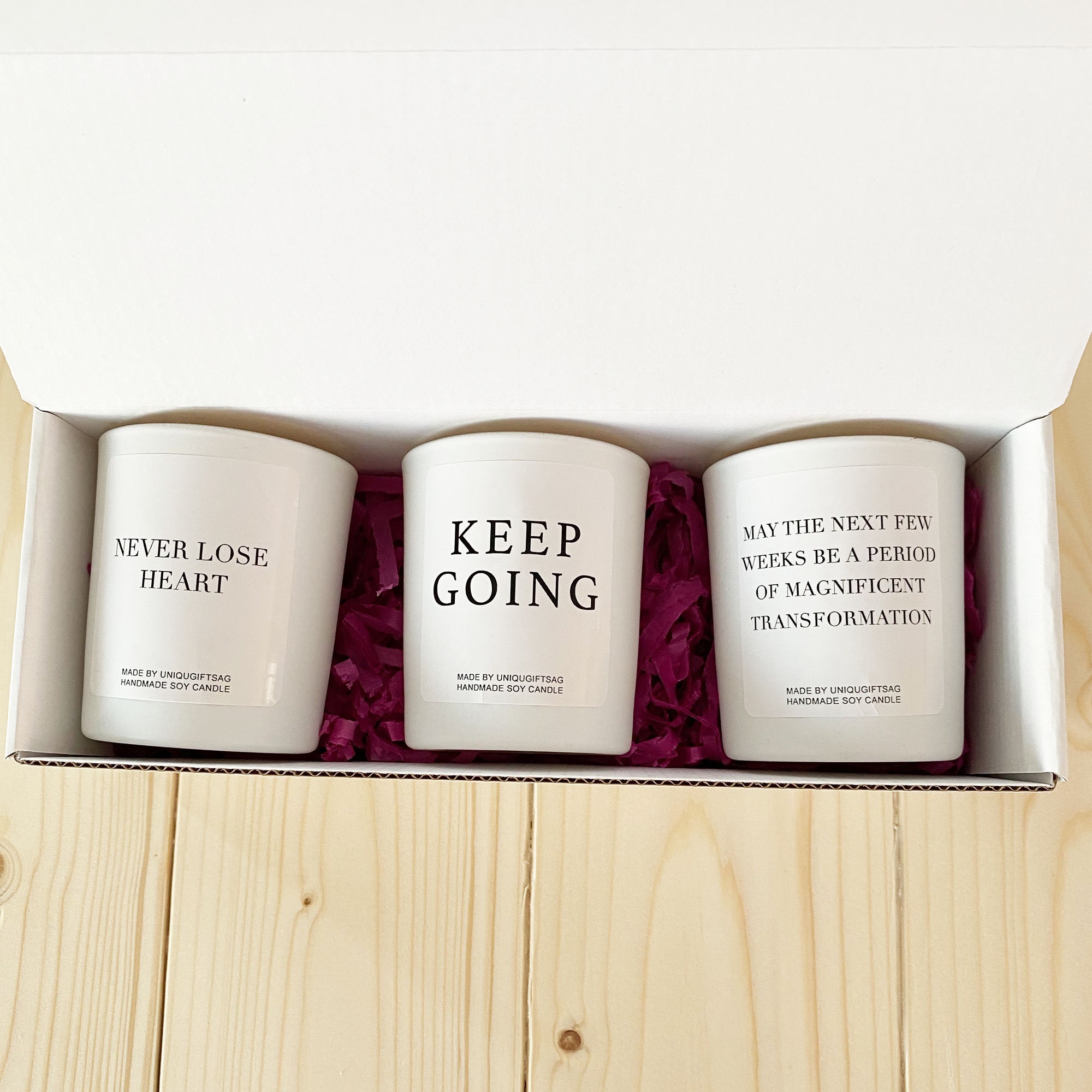 Soy Candles Gift Set No5 Scented Candles Boxed Gift Set Etsy UK