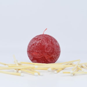 Rustic Ball Candles | Sphere Candles | Round Candles | Spa Candles