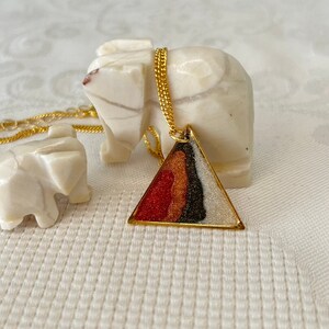 Harskunst Steenbok, Weegschaal, Ram, Kanker kardinaal sterrenbeelden, handgemaakte ketting met Lucy-kleuren, geboortemaand, driehoekvorm