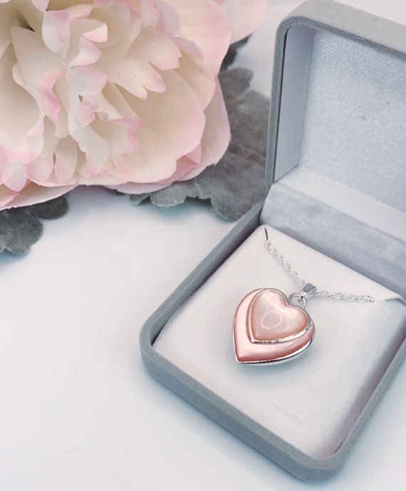 Heart Necklace Cremation Keepsake Pendant memorial Jewelry 925