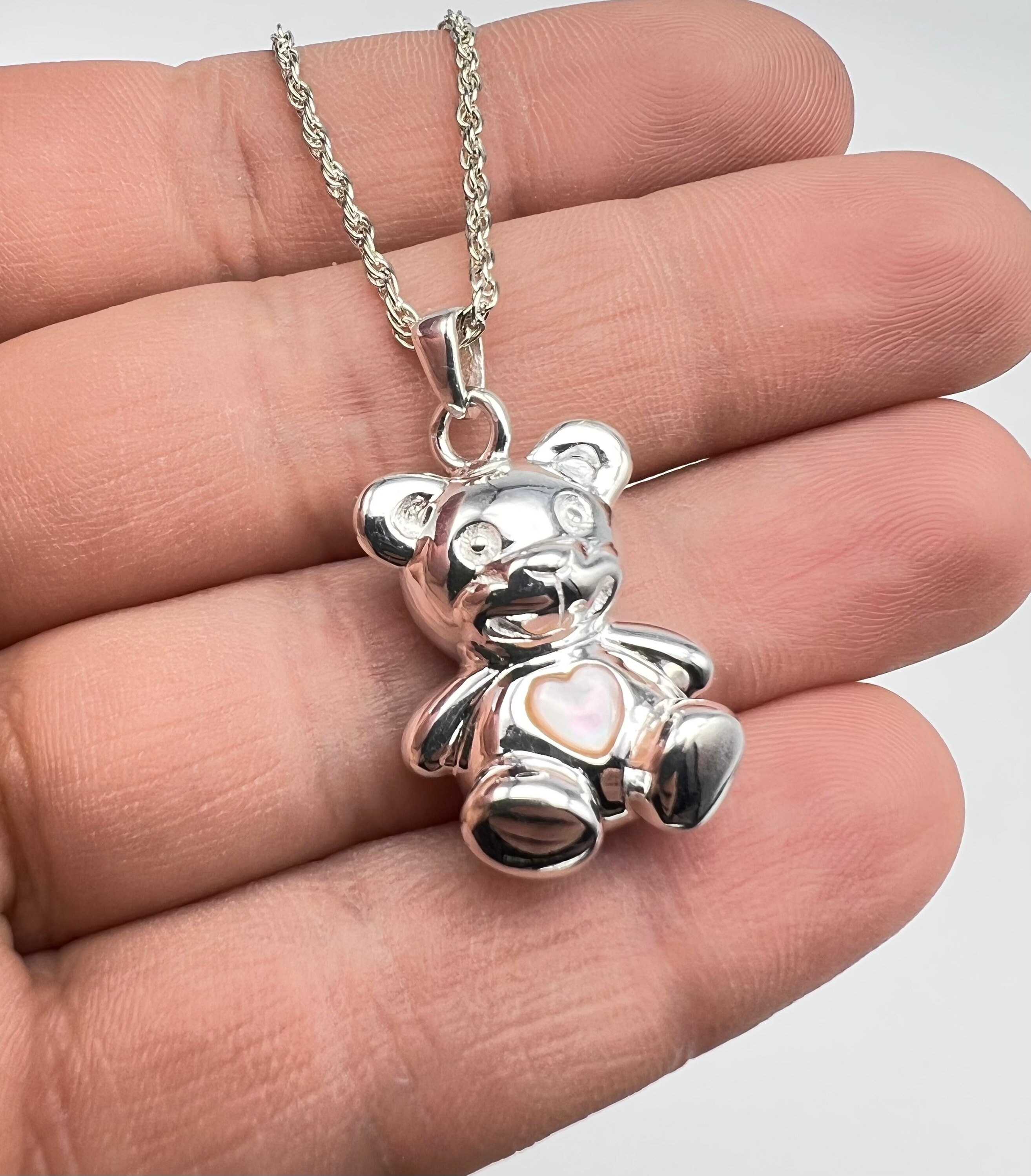 Buy Pink Bear Necklace Online In India - Etsy India