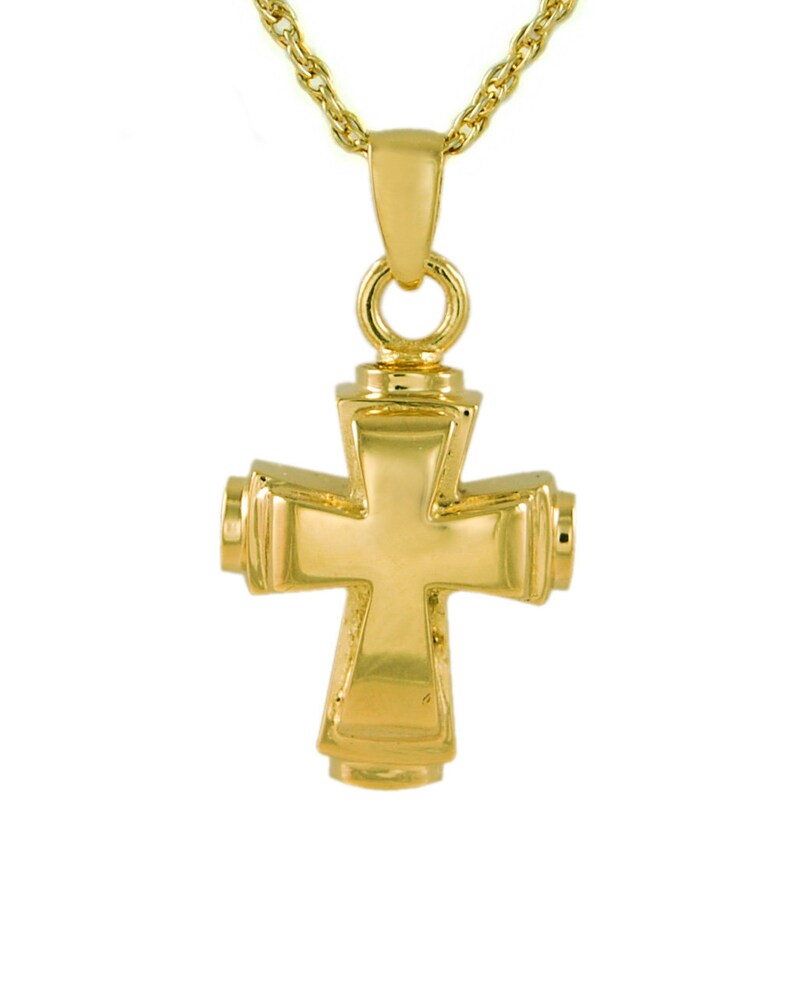 Cross Keepsake Pendantmemorial Necklacecross Urn.925 Etsy