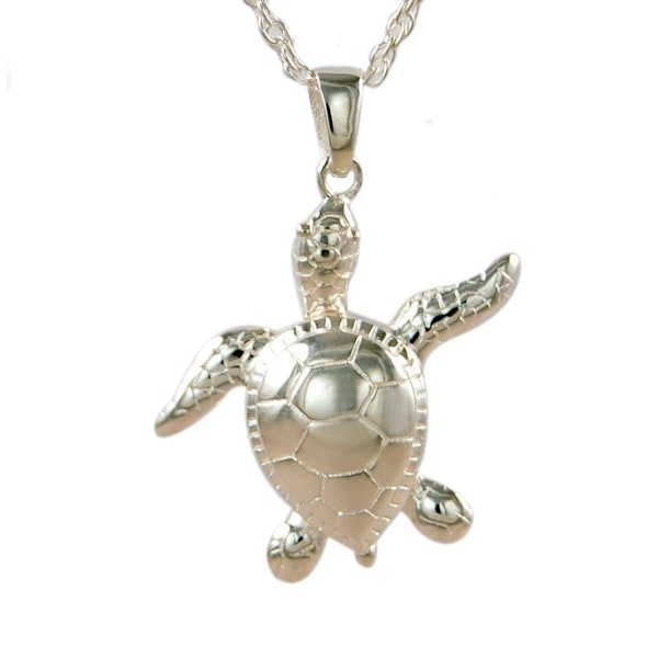 Turtle Pendant Cremation Jewelry-.925 Sterling Silver- Memorable Pendant-Ash Holder-Keepsake Jewelry-Turtle Animal-Loss