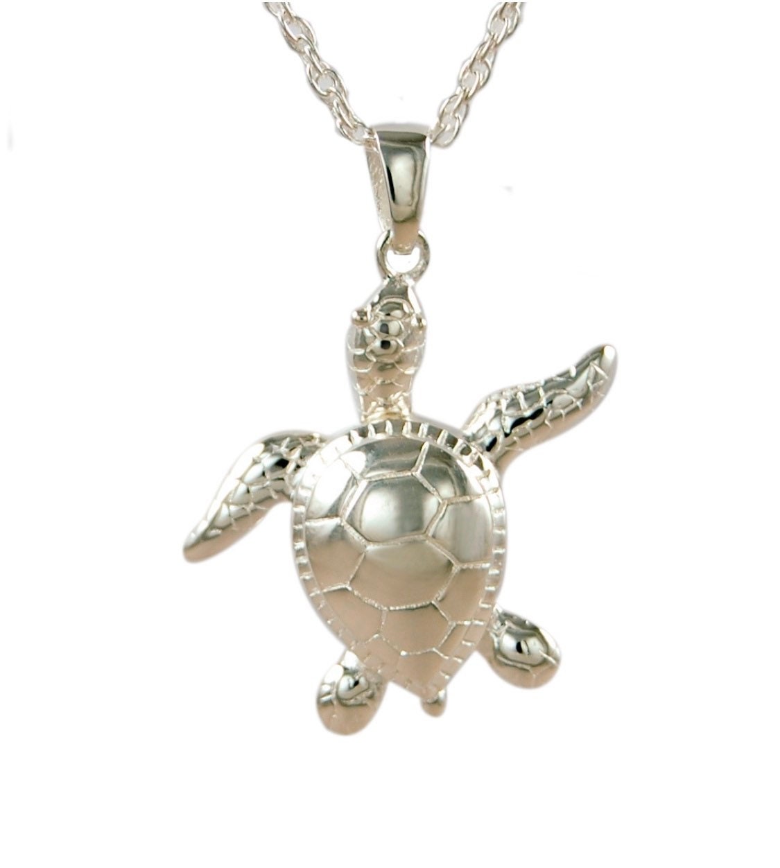 Turtle Pendant Cremation Jewelry.925 Sterling Silver Etsy