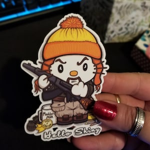 Hello Shiny, Hello Shiny sticker, Firefly sticker, Jayne sticker, serenity sticker, Shiny sticker, Vinyl Sticker, Individual Die Cut, Cute