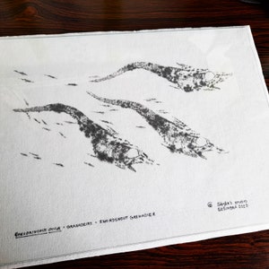 original gyotaku - fish print - grenadier